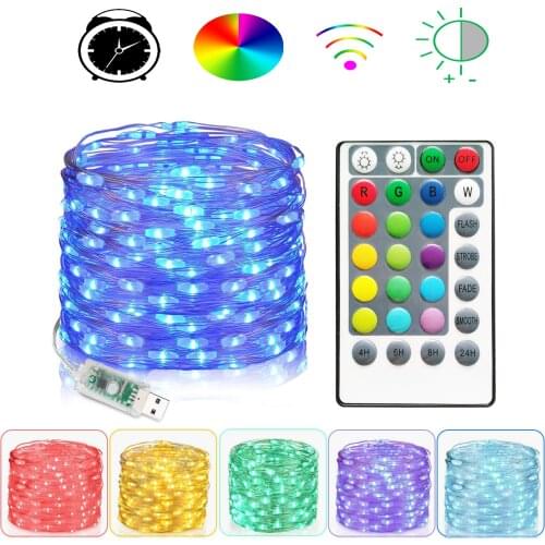 10M Christmas Wedding Party Decoration Light WS2812B SK6812 Pixels RGB LED Fairy String Addressable Individually USB DC5V