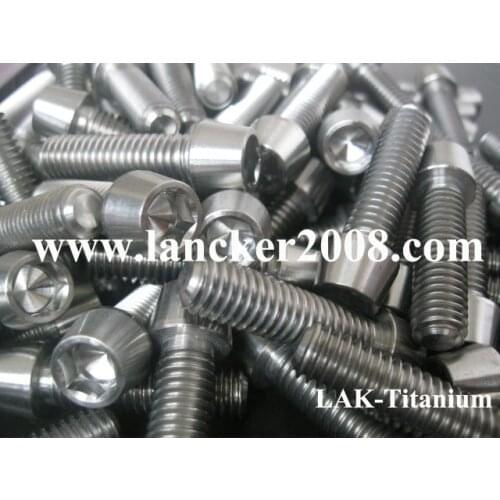 3/8-16x1-1/2 Gr5 Hexagon socket taper head titanium alloy screw/bolt