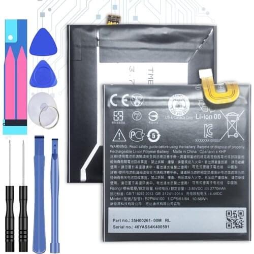 2770mAh B2PW4100 Mobile Phone Replacement Battery For HTC Google Pixel 1 Pixel1 5 inches / Nexus S1 S 1 Batteries + Tool