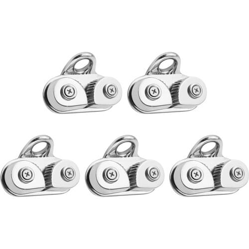 5x Durable Boat Sailboat Cam Cleat with Leading Ring for 3-15mm Line Rope