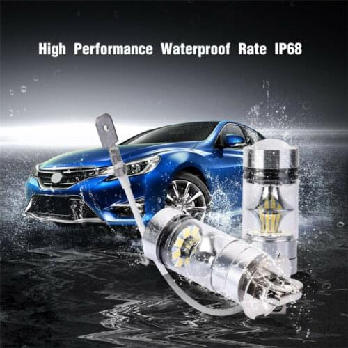12v Car Lights 6000K 15W High power 2pcs Auto LED Fog Driving Lamp Bulb