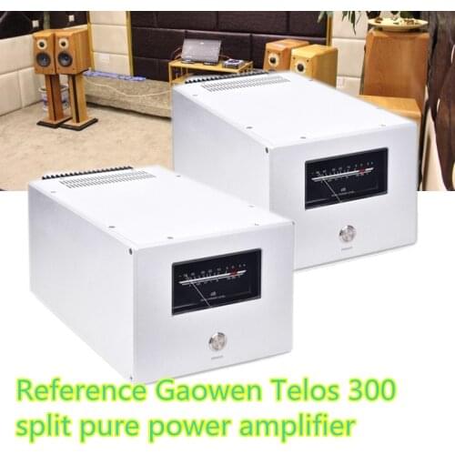 BRZHIFI Refer to Goldmund-Telos PA-T300 Line Split Dual Mono VU Meter Pure Power Amplifier Home Theater Amplificador Stereo Amp