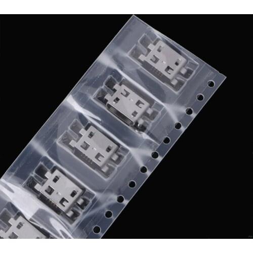 New 10 Pcs Type B Micro USB 5 Pin Female Charger Mount Jack Connector Port Socket