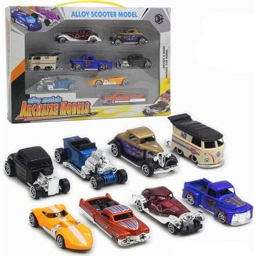1:64 alloy classic car model,retro car set combination,childrens educational toys in original packaging,free shipping