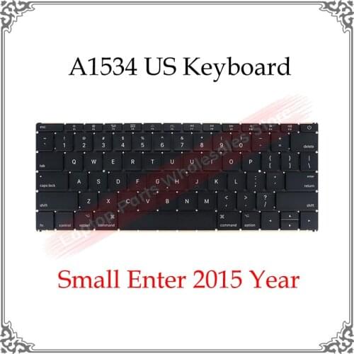 Laptop Keyboard A1534 US Layout Language 12 Inch Small Enter For Macbook Air A1534 Keyboard Replacement US