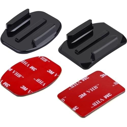 Flat Curved Adhesive Mounts Sticker Mount 3M Sticky Pads Helmet Sticky For GoPro Hero 9 8 7 6 5 4 3+ 3 Action Camera Accessories
