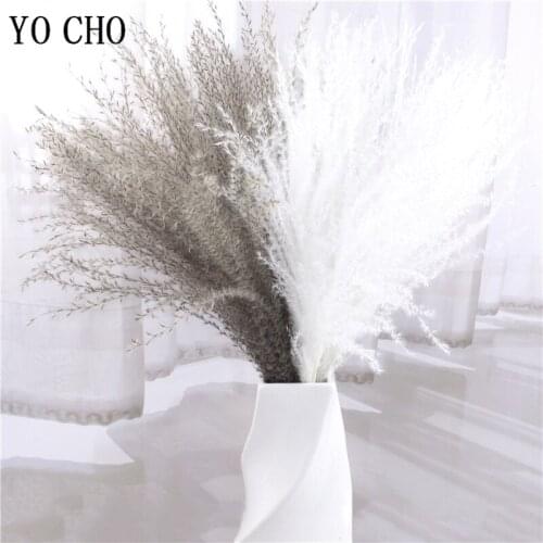 11Pcs Small Pampas Grass Decor Natural Dried Reed Wedding Home Decoration Whisk Dust Flower Natural Village Reed Dried Flower
