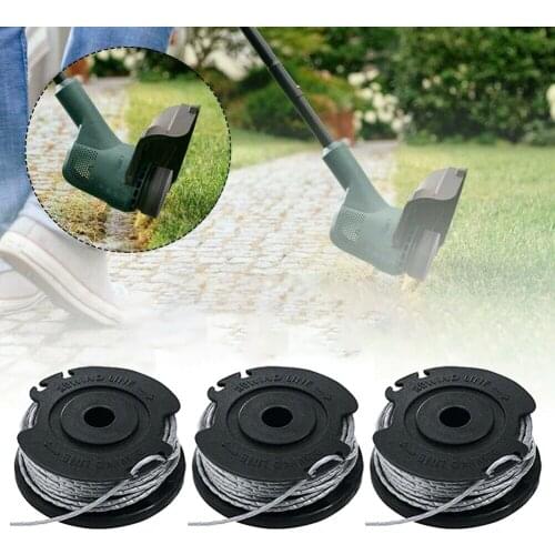 3Pcs Lawn Mower Nylon Coil For BOSCH ART 23SL 26SL For Qualcast CLGT2425A Strimmer Trimmer Line Spool Feed 4mx1.65mm