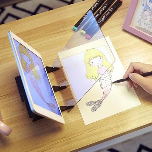 Projection Optical Drawing Pencil Sketch Board Specular Reflection Dimming Bracket Holder Linyi Painting Mirror Plate Copy Table