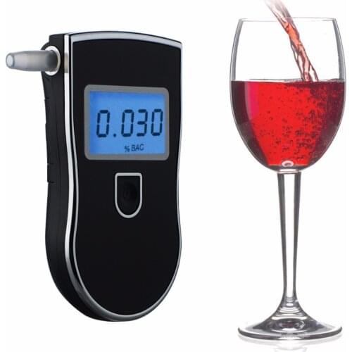 Professional Police Digital Breath Alcohol Tester Breathalyzer+10pcs mouthpieces