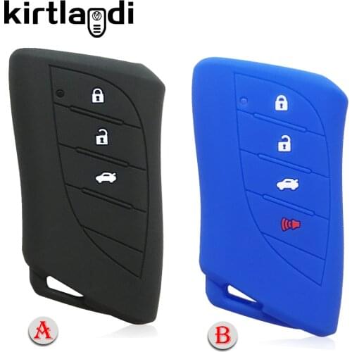 Silicone Car Key Case Holder Keychain for Lexus NX LC GS RX ES IS LX RC LS500h LS500 LC500 LC500h 3 4 Button Remote Key Cover