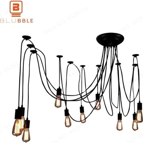 BLUBBLE Modern Display Window Pendant Lights Personality Large Originality Pendant Lamp AC 110V-220V Multi Head Spider Hanglamp