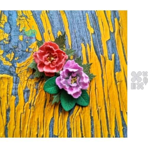 Flower Leaf Dies Cuts Metal Embossing Punch Knife Stencils for Scrapbooking Photos Album Decorative DIY Paper Cards Making