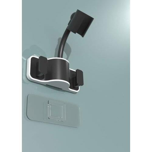 360° Rotatable Shower Frame Portable Adjustable Shower Mounting Brackets Enlarged Panel Shower Card Holder With Hook Accessorie