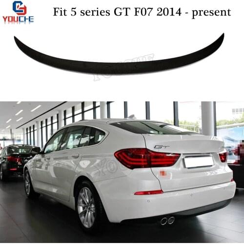 F07 M-performance Style Carbon Fiber Rear Spoiler Wing For BMW 5 Series GT F07 2014 + 535i 550i