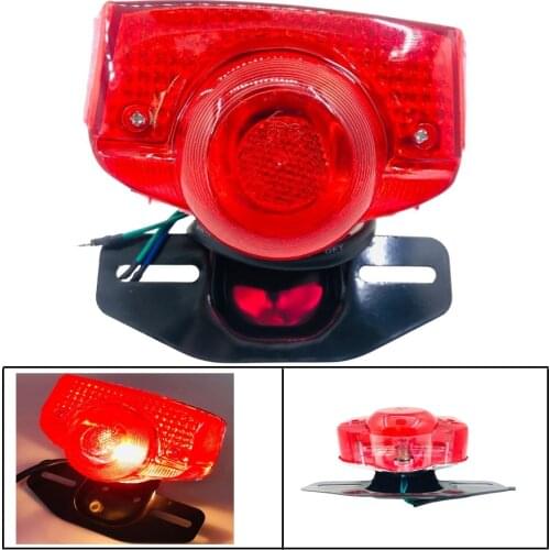 For Honda CT70 CT90 CT125 XL70 CL70 CL90 Trail 70 Moped SL70 S90 Motorcycle Rear Stop Brake Light Scooter License Plate Lamp