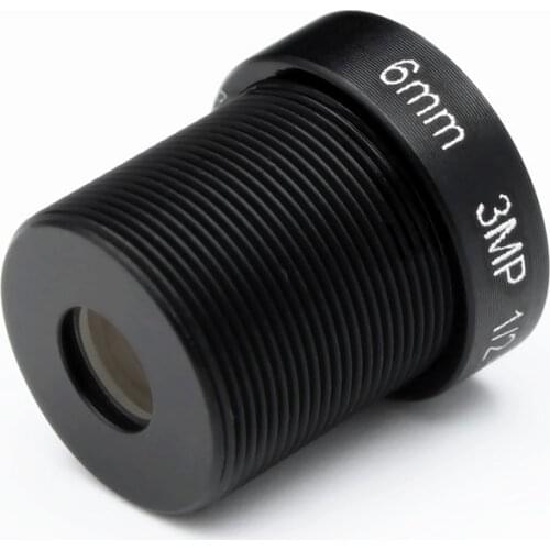 1/2.7" HD 3MP 6mm Fixed Iris M12*0.5 MTV IR Board CCTV Lens for Security IP Camera