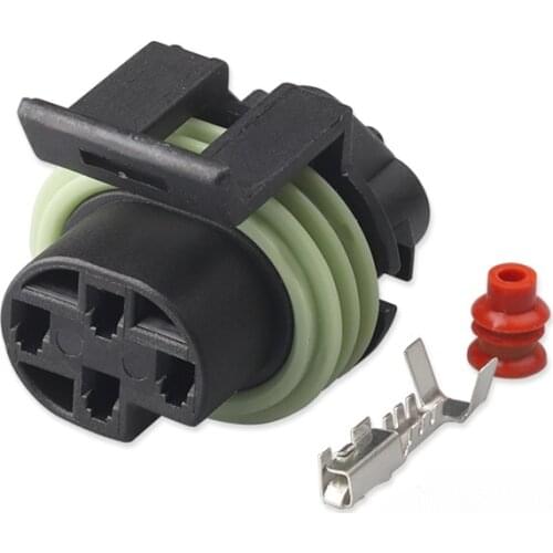 100sets 4 Pin Metri-Pack 150 Sealed Female Electrical Connector DJ7044-1.5-21 Oxygen Sensor Plug 4P