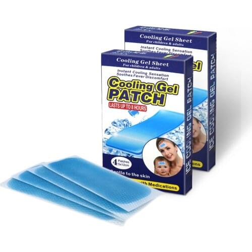 10boxes/40pcs High quality home use cooling gel patch safe no side effect fever reducing gel pad