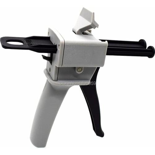 50ml AB Epoxy Glue Gun Dispenser Manual Caulking Gun 1:2 Glues Applicator for 50ml Round Type-Back 1:1 1:2 AB Glue Adhesives