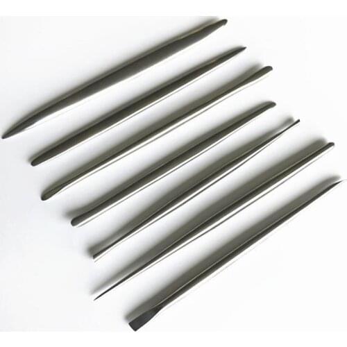 7 Pieces/1 Set Of Black Metal Mud Carving Tools Needle Surface Decoration Carving Ceramic Polymer Diy Accessories