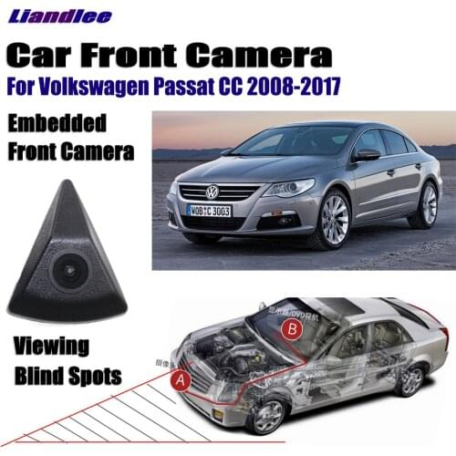 Car Front Camera For Volkswagen VW Passat b5 b6 b7 b8 CC 2008-2020 2017 2018 2019 Front View Camera Full HD CCD Car Accessories