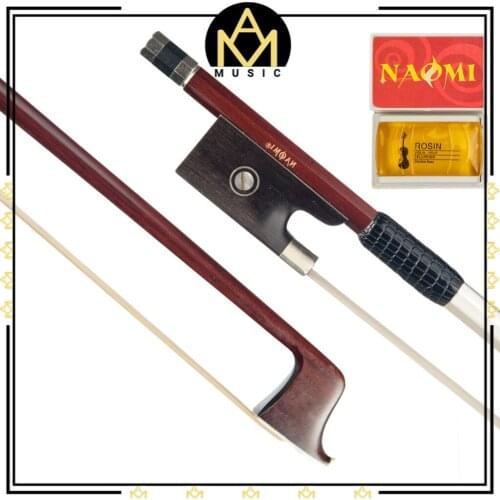 4/4 Violin Bow IPE Violin Bow+Rosin Paris Eyes 4/4 Violin Bow W/ Ebony Frog& White Horse Hair Violin Accessories
