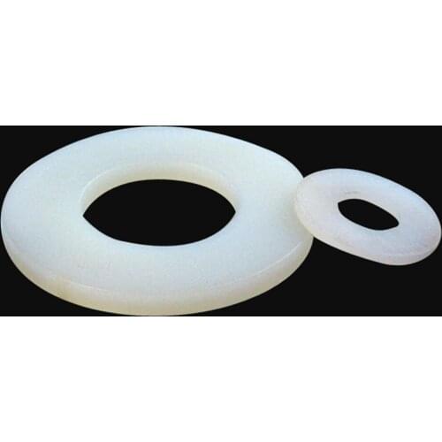 M8*16mm*1.5mm White Plastic Nylon Harden Insulation Flat Washer 1000pcs/lot