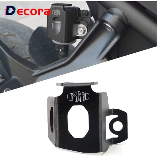 For YAMAHA XSR700 XSR900 XSR 700 900 2017- 2021 CNC Motorbike Rear Brake Fluid Reservoir Guard Cover Protection Accessories