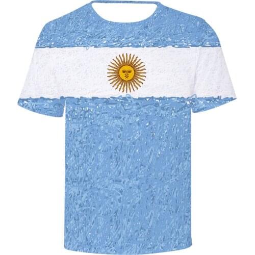 Argentine National Flag 3D printed t shirt boys girls men fashion Britain USA Canada Brazil Flag print t-shirt casual tshirt