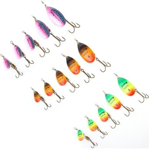 Delicate Spoon Lures pike Metal With Treble Hooks Arttificial Bass Bait Fishing Lure Fishing Product