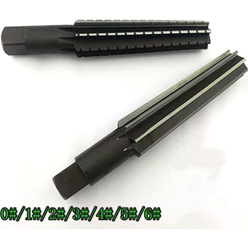 2PCS/Set Hand Reamers Set MT0/MT1/MT2/MT3/MT4/MT5 Steel Fine/Rough-Edge Morse Taper Reamer For Milling Finishing Cutter Tool