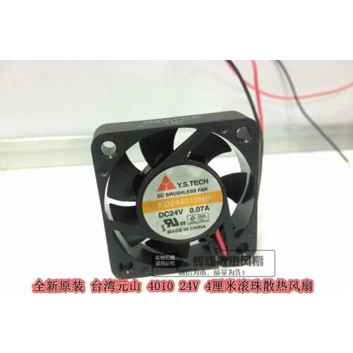 NEW Y.S.TECH FD244010HB 4010 24V 0.07A 4CM Ball bearing cooling fan