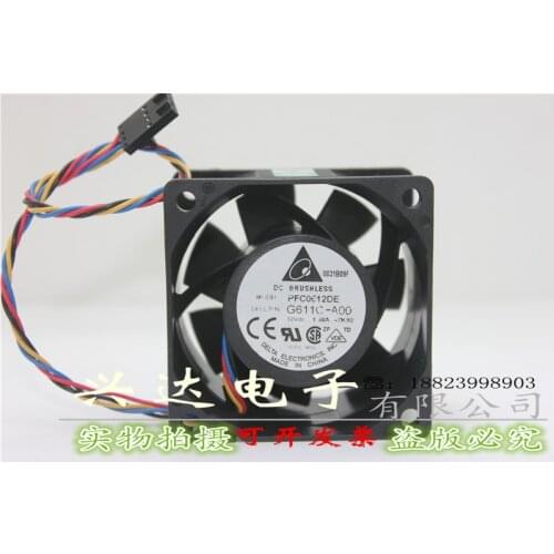 Original new MODEL PFC0612DE fan 6CM 12V 1.68A violent fan air volume