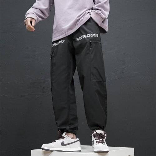 Autumn Hong Kong Style Loose Casual Pants Mens Large Size Trendy Pai Gowns Straight Pants