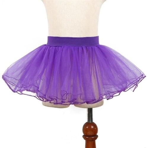 1-10Y Kids Girls Ballet TUTU Skirts Mesh Dance Mini Skirt Children Princess Costume Tulle Skirt Pettiskirt Baby Clothes A373