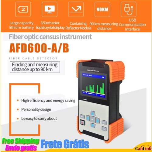 OTDR AFD600-A/B Optical Fiber Census Measuring Distance 40km TO 90km Language Optional Optical cable survey instrument