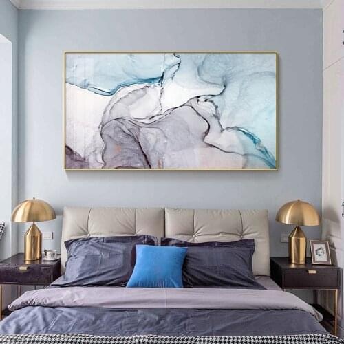 Abstract Ink dye Canvas Painting Posters And Print modern pink Wall Art Pictures For Living Room Bedroom Dinning Room home decor