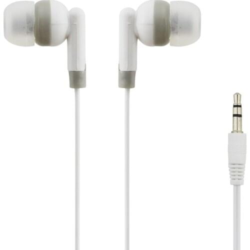 Qijiagu 200pcs In-Ear 3.5mm Wired Earphone Headset In-line Control computer Smartphone Without Mic for Android Phone