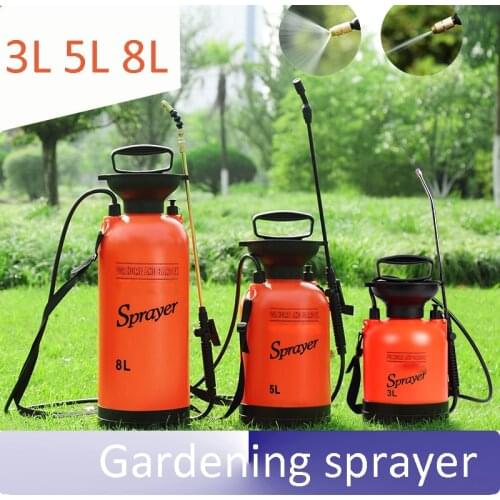 Garden Pneumatic watering cans teapot Gardening sprayer Spray bottle tool Disinfection of pesticides 3L 5L 8L
