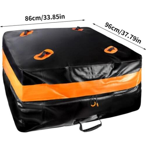 Car Roof Storage Bag Durable Large Capacity Space Cargo Carrier 500D PVC Outdoor SUV Foldable Roof Bag Car Tour Bag