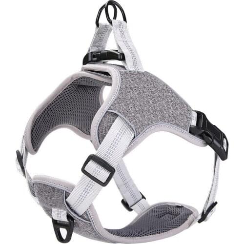 Three-layer Shockproof Dog Traction Rope Harness Dog Pet Chest Harness Vest Explosion-proof Reflective Chest and Back Adjustable