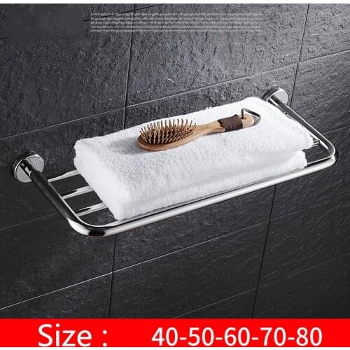 Hotel Towel Rack Stainless Steel 304 Bath Towel Rack 1 Layer Bathroom storage Rack 40/50/60cm Bathroom Hardware Pendant