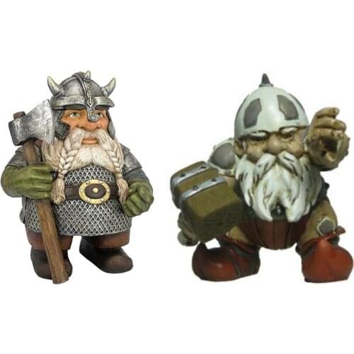 Viking Victor Norse Dwarf Gnome Garden Statue Ornament Creative Sculpture Creative Outdoor Garden Decor Art Crafts Home