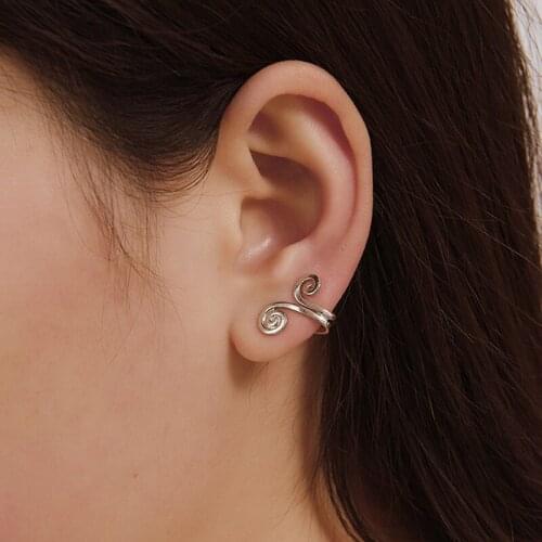 1 Pc Original Totem Tragus Clip On Earring For Women Boho Non Piercing Cartilage Earring Boucle D'oreille Femme