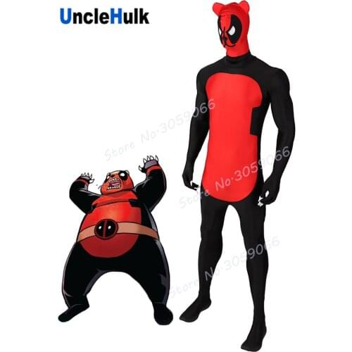 High Quality Panda Deadpool Spandex Zentai Bodysuit - Pandapool | UncleHulk