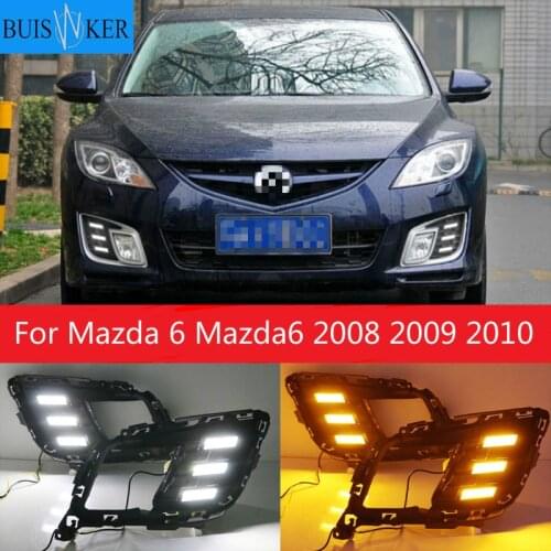 1 set for Mazda 6 Mazda6 2008 2009 2010 Driving DRL Daytime Running Light fog lamp Relay LED Daylight car styling free shipping