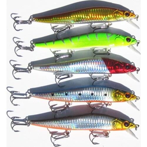 1PCS/lot 14 cm 23.7 g Fishing Lure Minnow Hard Bait with 3 Fishing Hooks Fishing Tackle Lure 3D Eyes