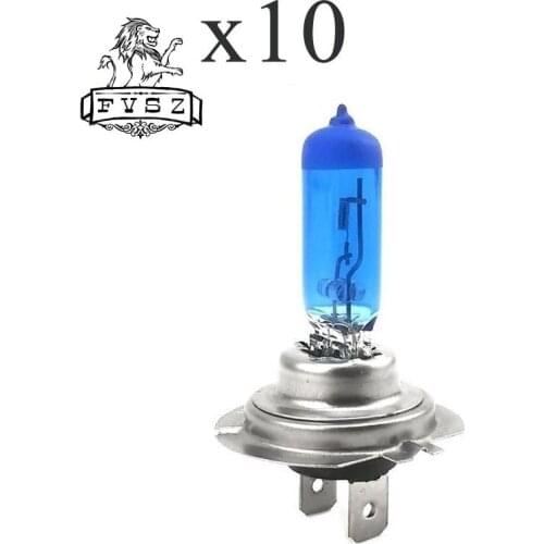 10Pcs H7 12V 55W 5000K Car halogen headlamp bulbs Halogen Lights Xenon Halogen Bulb Super Light Lamp White Light