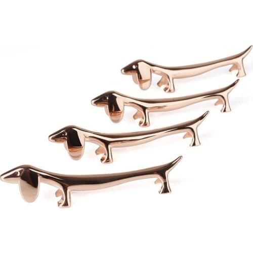 100pcs/lot Rose gold/Gold/Silver lovely little dog chopsticks Holder Rest Metal Craft Zinc alloy Table decoration